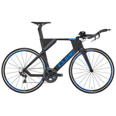 Bicicleta de contrarreloj CUBE AERIUM RACE Shimano Ultegra R8000 39/53 Negro/Azul 2018 0